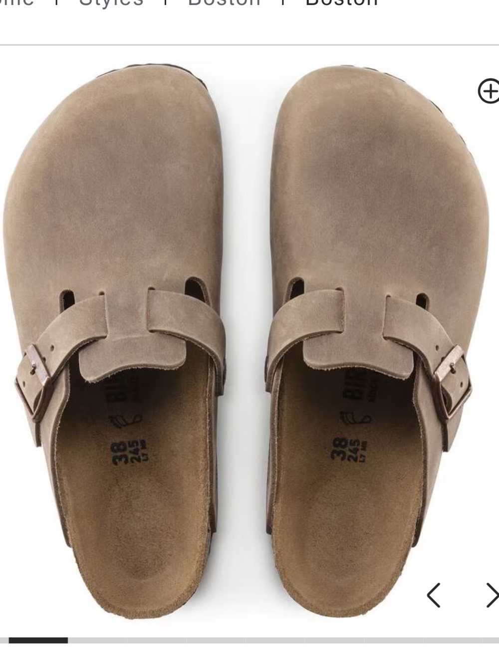 Birkenstock Boston Oiled Leather  Clog in Tobacco Brown 40